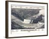 Map Of Niagara Falls With Legend 1882-Vintage Lavoie-Framed Giclee Print