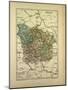 Map of Nièvre France-null-Mounted Giclee Print