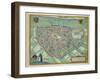 Map of Nijmegen, from 'Civitates Orbis Terrarum' by Georg Braun-Joris Hoefnagel-Framed Giclee Print