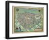 Map of Nijmegen, from 'Civitates Orbis Terrarum' by Georg Braun-Joris Hoefnagel-Framed Giclee Print