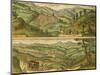 Map of Nocera and Castelnuovo from Civitates Orbis Terrarum-null-Mounted Giclee Print