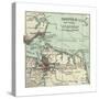 Map of Norfolk-Encyclopaedia Britannica-Stretched Canvas