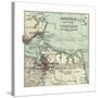 Map of Norfolk-Encyclopaedia Britannica-Stretched Canvas