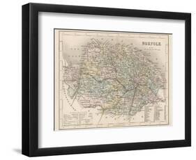 Map of Norfolk-James Archer-Framed Photographic Print