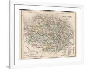 Map of Norfolk-James Archer-Framed Photographic Print