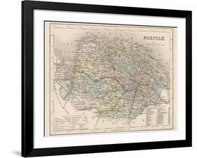 Map of Norfolk-James Archer-Framed Photographic Print