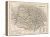 Map of Norfolk-James Archer-Stretched Canvas