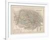 Map of Norfolk-James Archer-Framed Art Print