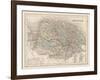 Map of Norfolk-James Archer-Framed Art Print