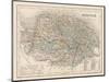 Map of Norfolk-James Archer-Mounted Art Print