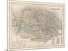 Map of Norfolk-James Archer-Mounted Art Print