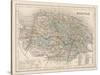 Map of Norfolk-James Archer-Stretched Canvas