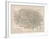 Map of Norfolk-James Archer-Framed Art Print