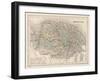 Map of Norfolk-James Archer-Framed Art Print