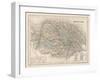 Map of Norfolk-James Archer-Framed Art Print