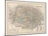 Map of Norfolk-James Archer-Mounted Art Print