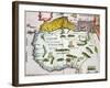 Map of North Africa and West Africa, Published in Strasbourg in 1522-Ptolemy-Framed Giclee Print