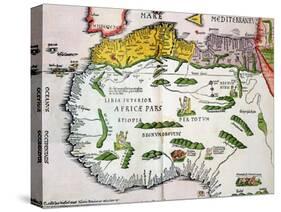 Map of North Africa and West Africa, Published in Strasbourg in 1522-Ptolemy-Stretched Canvas