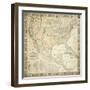 Map Of North America, 1853-Jacob Monk-Framed Giclee Print