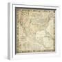 Map Of North America, 1853-Jacob Monk-Framed Giclee Print