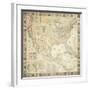 Map Of North America, 1853-Jacob Monk-Framed Giclee Print