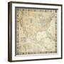 Map Of North America, 1853-Jacob Monk-Framed Giclee Print