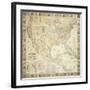 Map Of North America, 1853-Jacob Monk-Framed Giclee Print