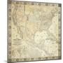 Map Of North America, 1853-Jacob Monk-Mounted Giclee Print