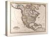 Map of North America, 1872-null-Stretched Canvas