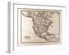 Map of North America, 1872-null-Framed Giclee Print