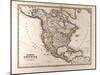 Map of North America, 1872-null-Mounted Giclee Print