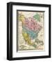 Map of North America, c.1839-Samuel Augustus Mitchell-Framed Art Print