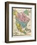 Map of North America, c.1839-Samuel Augustus Mitchell-Framed Art Print