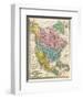 Map of North America, c.1839-Samuel Augustus Mitchell-Framed Art Print