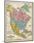 Map of North America, c.1839-Samuel Augustus Mitchell-Mounted Art Print