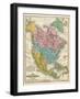 Map of North America, c.1839-Samuel Augustus Mitchell-Framed Art Print