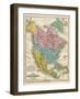 Map of North America, c.1839-Samuel Augustus Mitchell-Framed Art Print