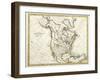 Map Of North America Dated 1791-Tektite-Framed Art Print