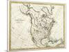 Map Of North America Dated 1791-Tektite-Mounted Art Print