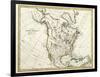 Map Of North America Dated 1791-Tektite-Framed Art Print