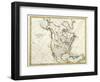 Map Of North America Dated 1791-Tektite-Framed Art Print