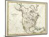 Map Of North America Dated 1791-Tektite-Mounted Art Print