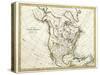 Map Of North America Dated 1791-Tektite-Stretched Canvas