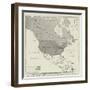 Map of North America Showing Territory Owned by the United States and by Great Britain-null-Framed Giclee Print