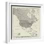 Map of North America Showing Territory Owned by the United States and by Great Britain-null-Framed Giclee Print