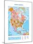 Map of North America-null-Mounted Premium Giclee Print