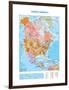 Map of North America-null-Framed Premium Giclee Print