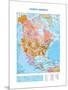 Map of North America-null-Mounted Premium Giclee Print