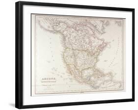 Map of North America-Fototeca Gilardi-Framed Photographic Print