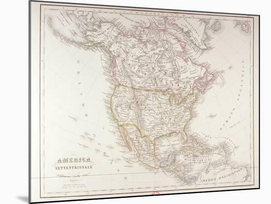Map of North America-Fototeca Gilardi-Mounted Photographic Print